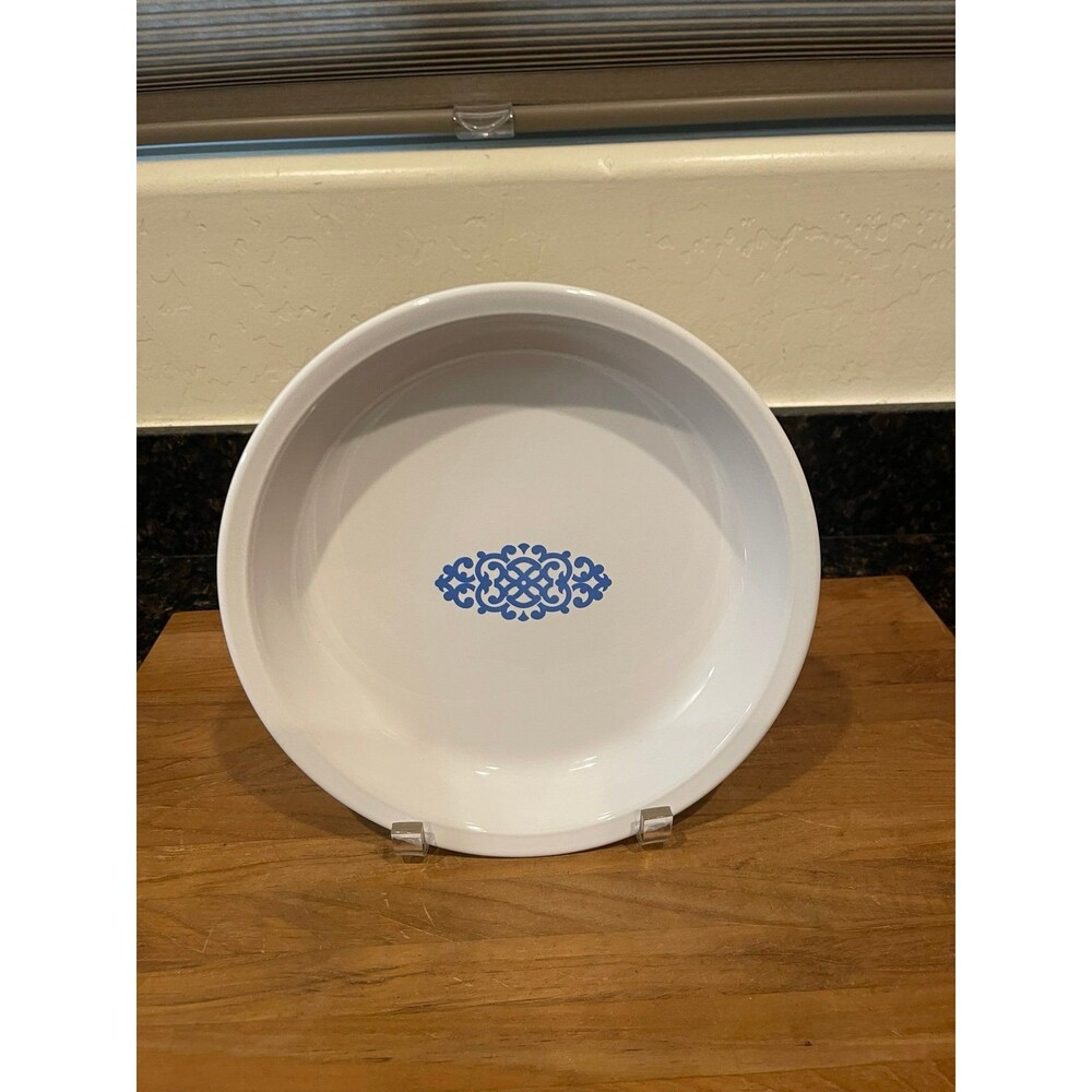 Vintage Corning ware  Blue Medallion Pie Plate